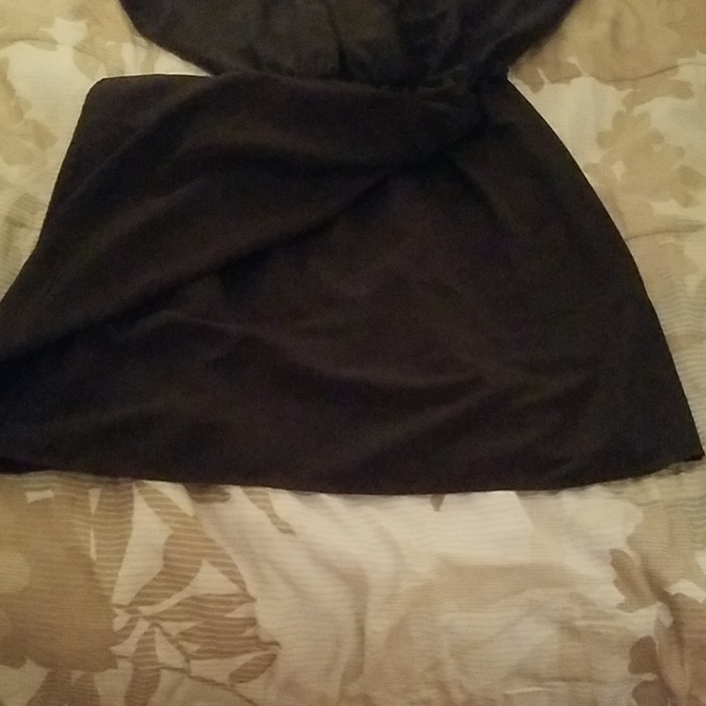 H&M Silky Black A-Line Dress - Picture 3 of 8